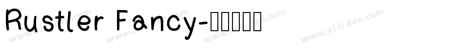 Rustler Fancy字体转换